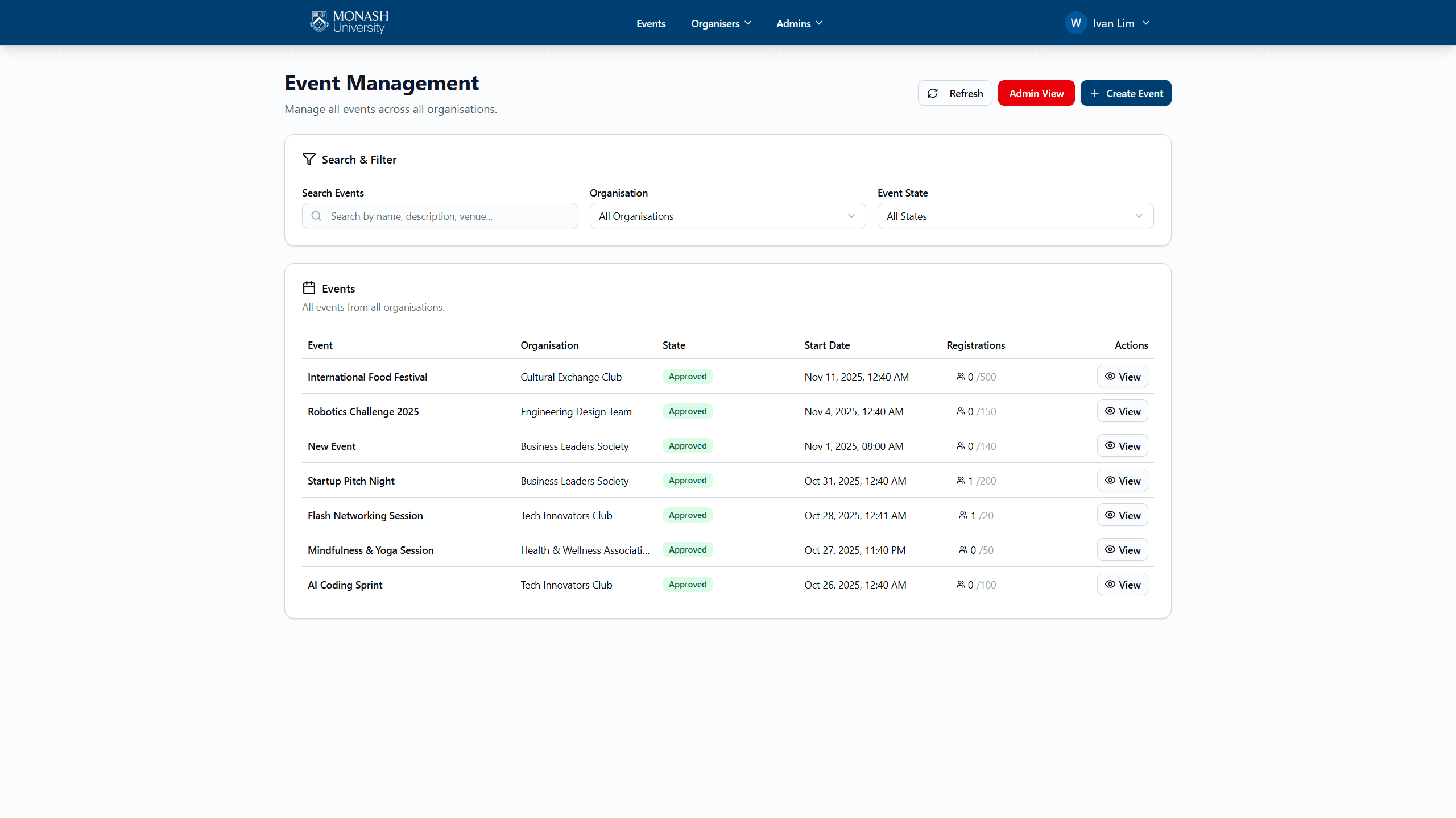 SEMS Event Management