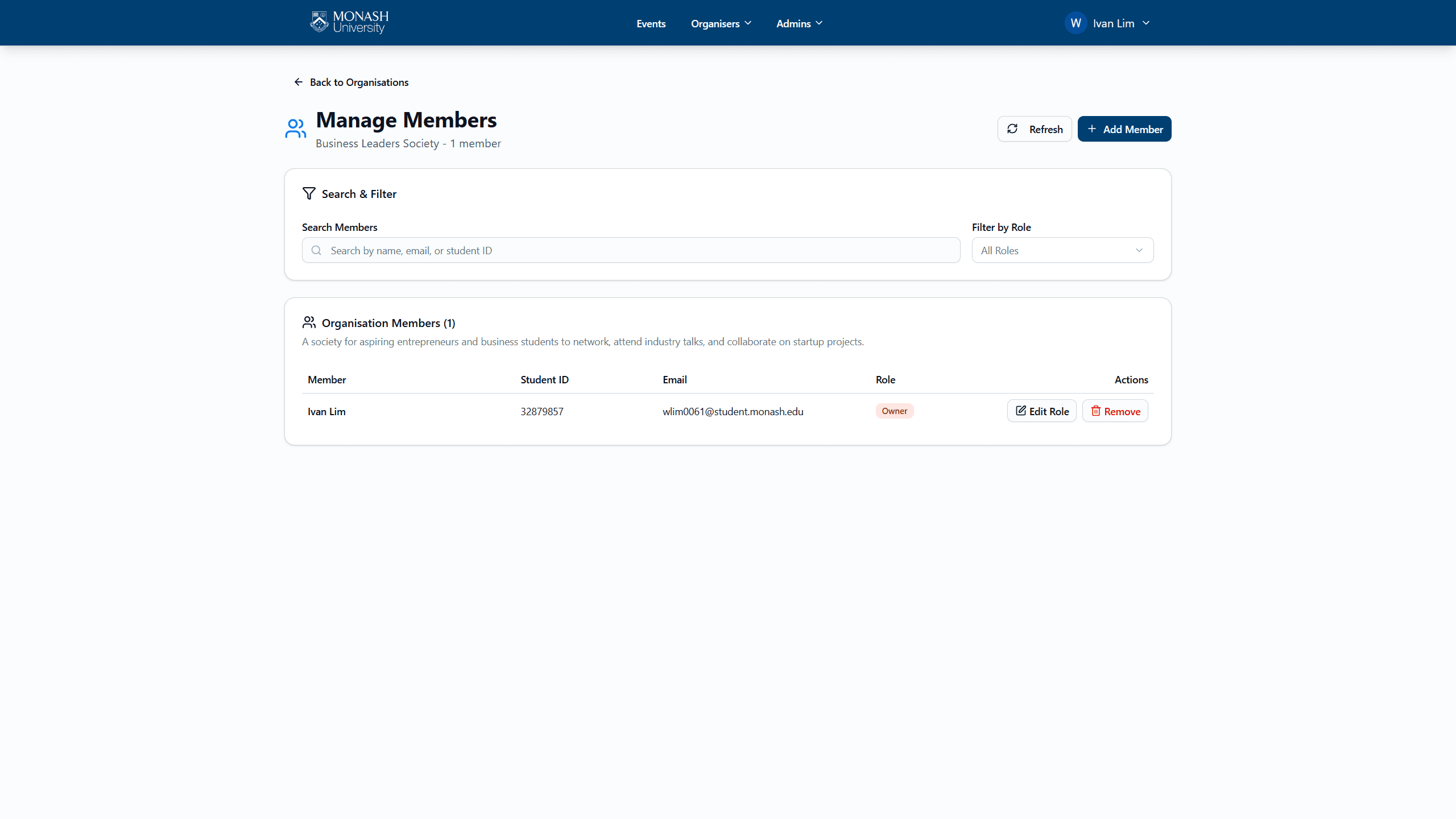 SEMS Organisation Management 2